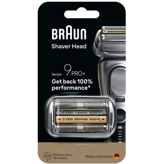 Braun Series 9 PRO+, Silver Shaver Head, 96M